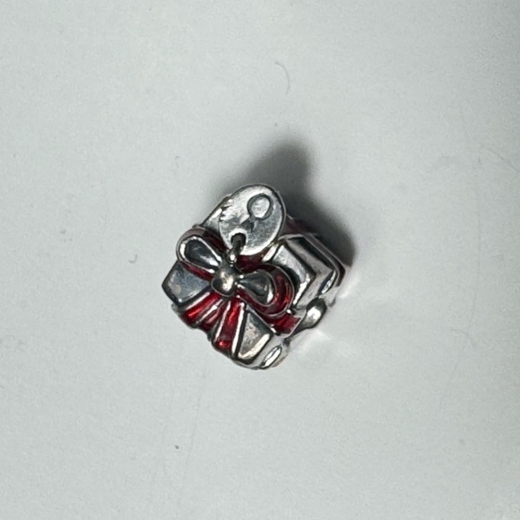 Pandora Jewelry - Pandora Precious Gift Present Charm Sterling Silver S925 ALE Red Enamel Gift Box